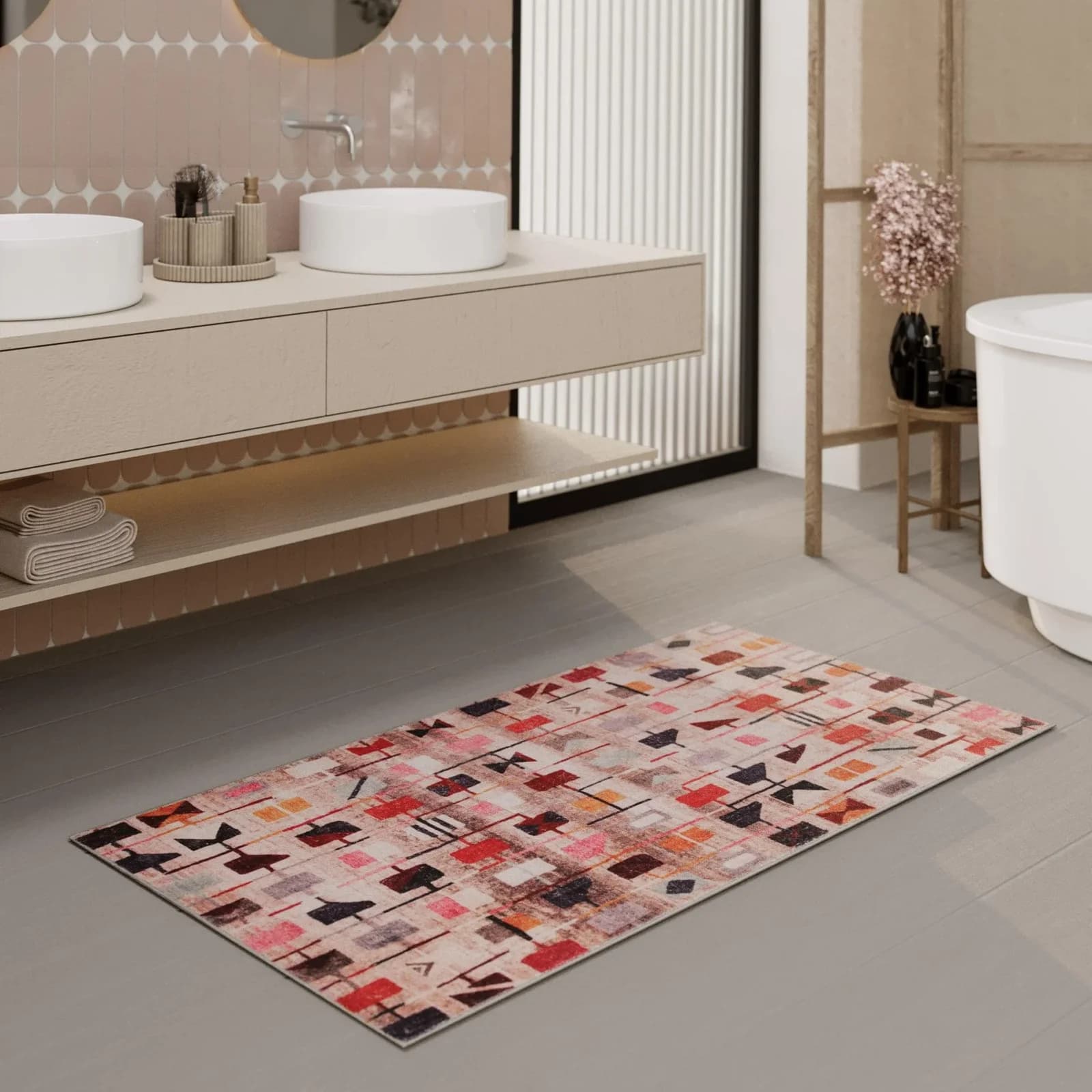 WECON HOME Badematte Nelson Orientalisch Bunt Polyester