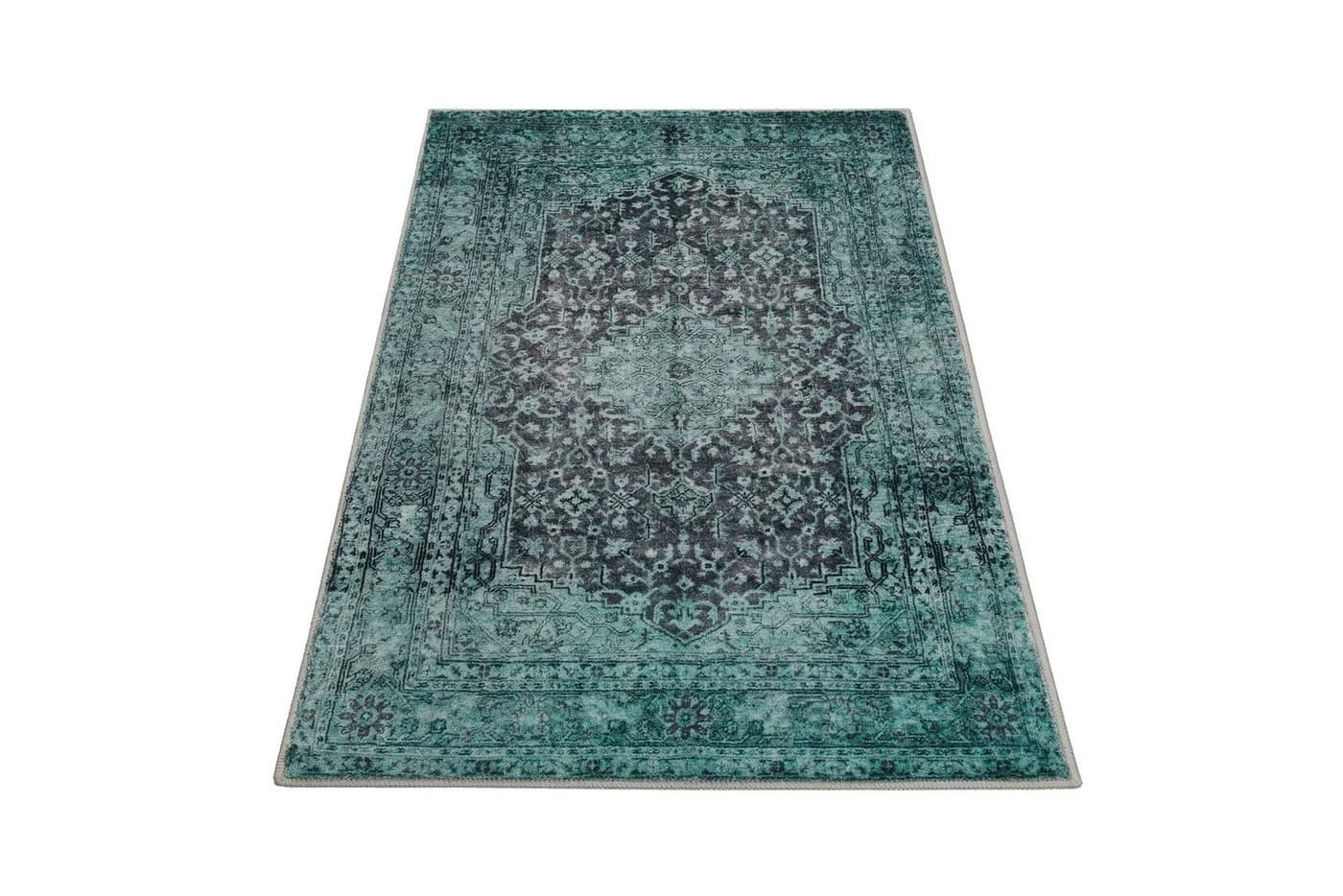 Wecon Home Badematte Ralph Vintage Grün Polyester Rutschfest