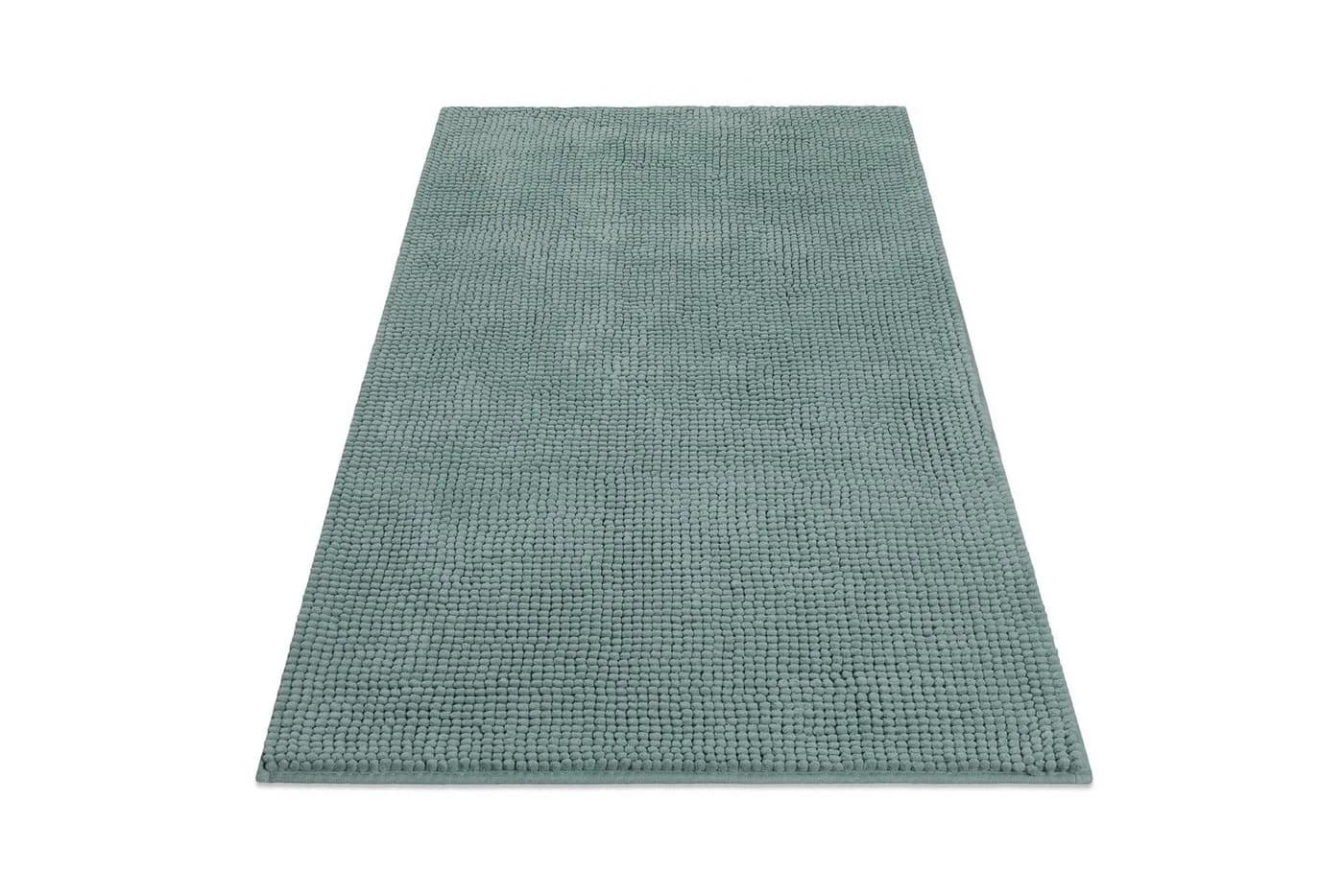 WECON HOME BASICS Badematte Balu Grün Chenille Rutschfest