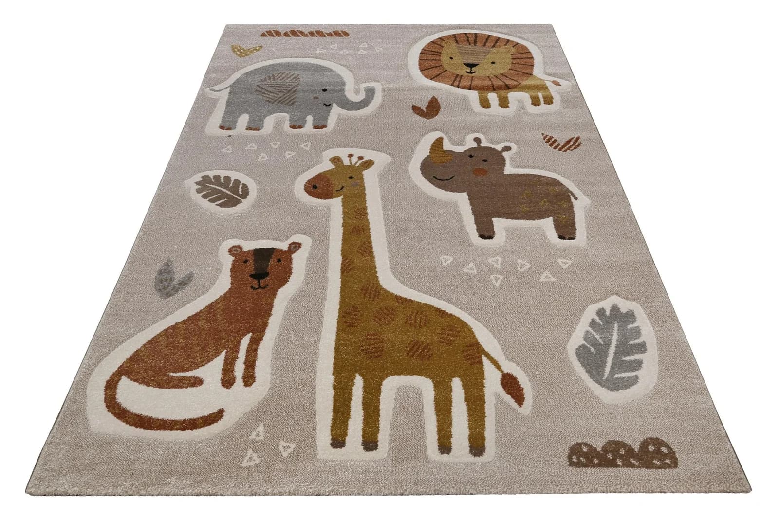 Smart Kids Kinderteppich Nala & Friends Dschungel Beige Braun