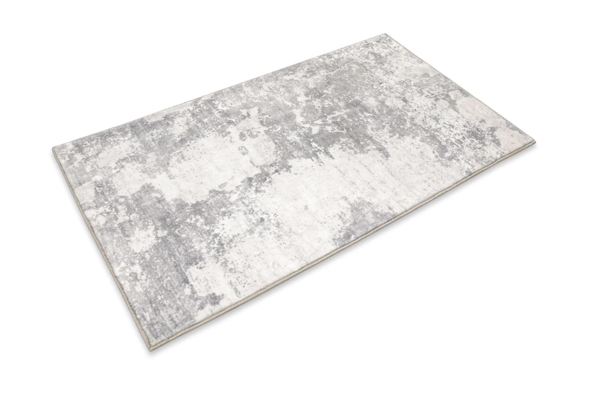 WECON HOME Badematte Samu Grau Marmor Design Rutschfest