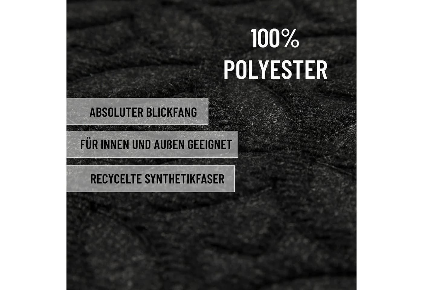 WECON HOME Fußmatte Midnight Mosaic Anthrazit Rutschfest - Bild 5