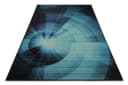 Wecon Home Cyber Swirl Gamer Teppich Blau Bild 1