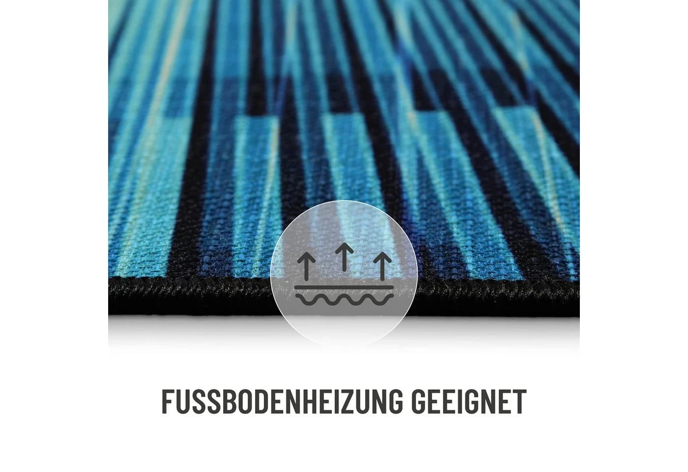 Wecon Home Cyber Swirl Gamer Teppich Blau - Bild 4