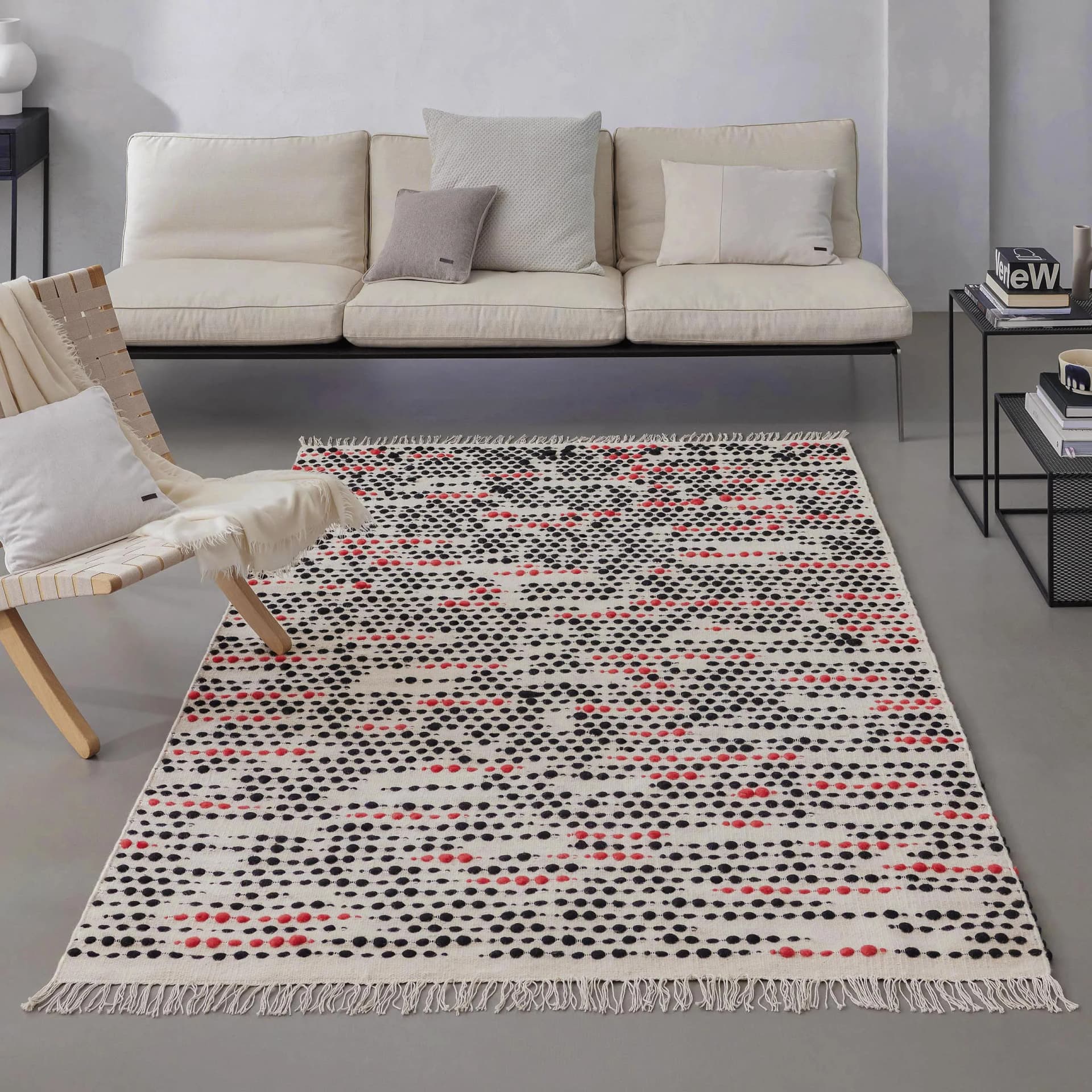Wecon Home London Red Teppich Beige Schurwolle