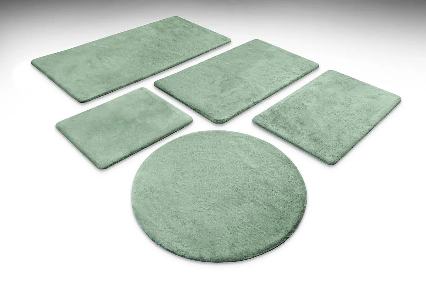 Badematte WECON HOME BASICS Emil Salbeigrün Polyester - Bild 2
