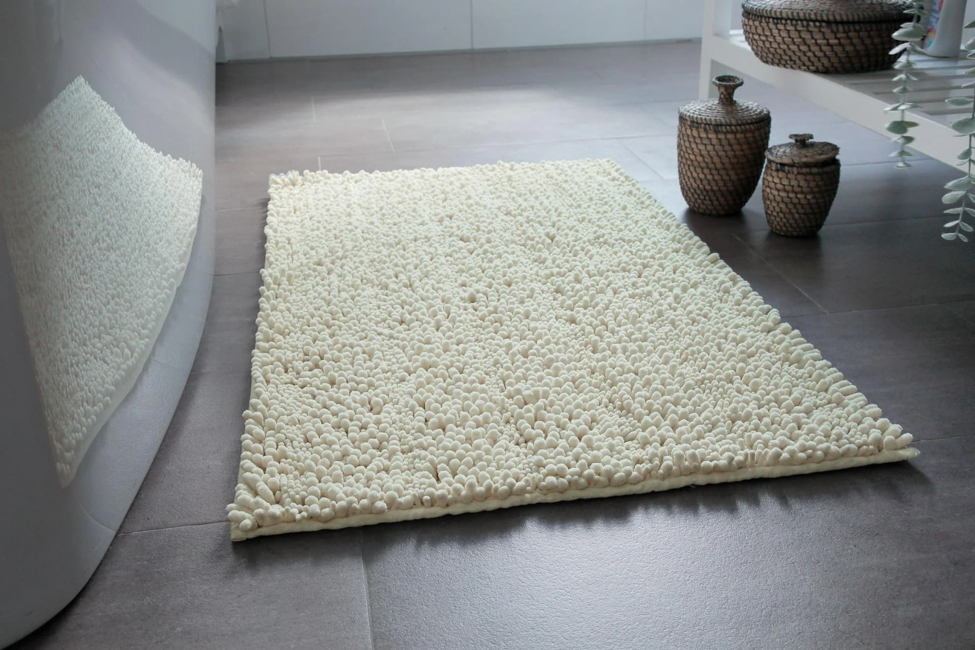 Badematte Benno Creme Beige Polyester