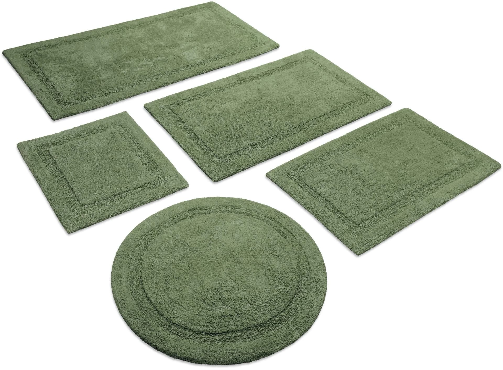 Badematte WECON HOME BASICS "Knut" Grün Baumwolle