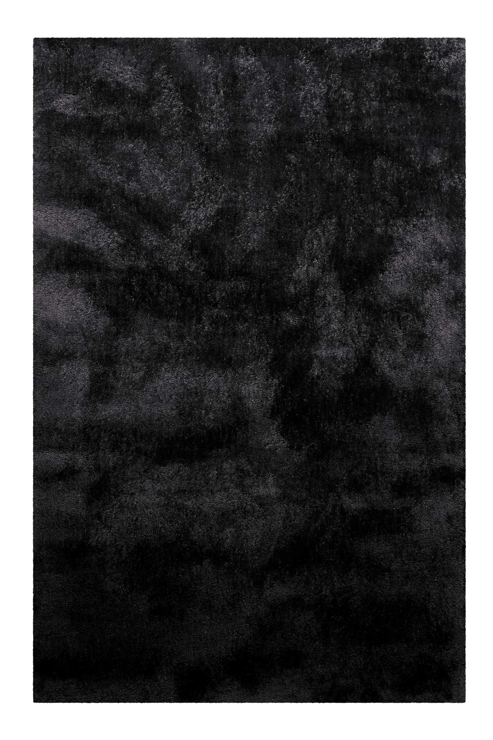 Teppich Pisa Schwarz Hochflor Polyester Wohnzimmer Schlafzimmer