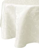 EUGAD Tischdecke Damast Ornamente Creme Bügelfrei Abwaschbar Bild 3