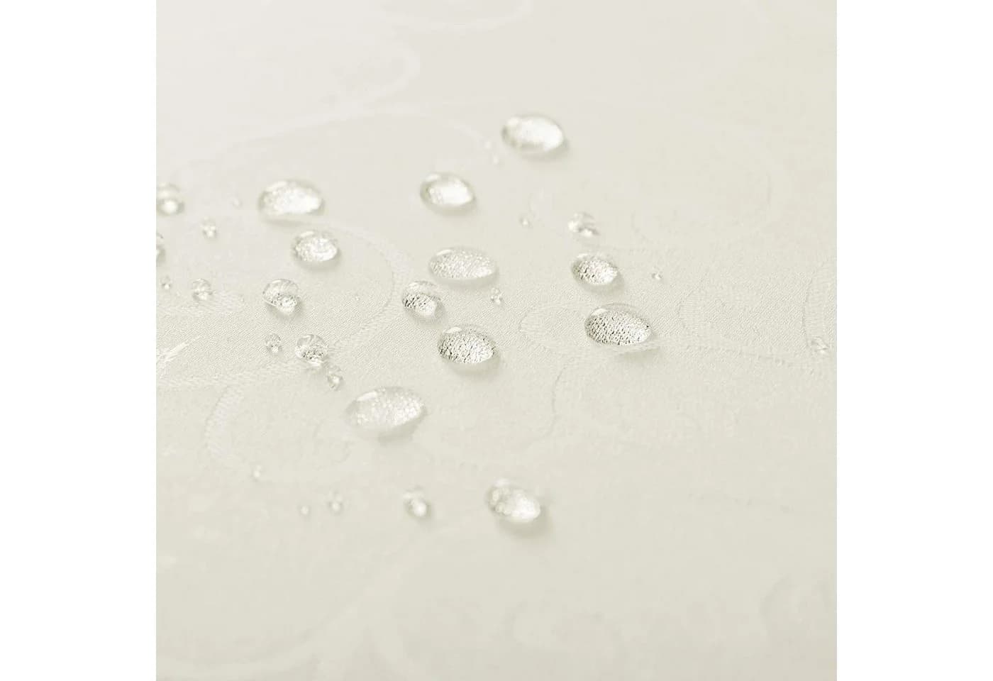 EUGAD Tischdecke Damast Ornamente Creme Bügelfrei Abwaschbar - Bild 4