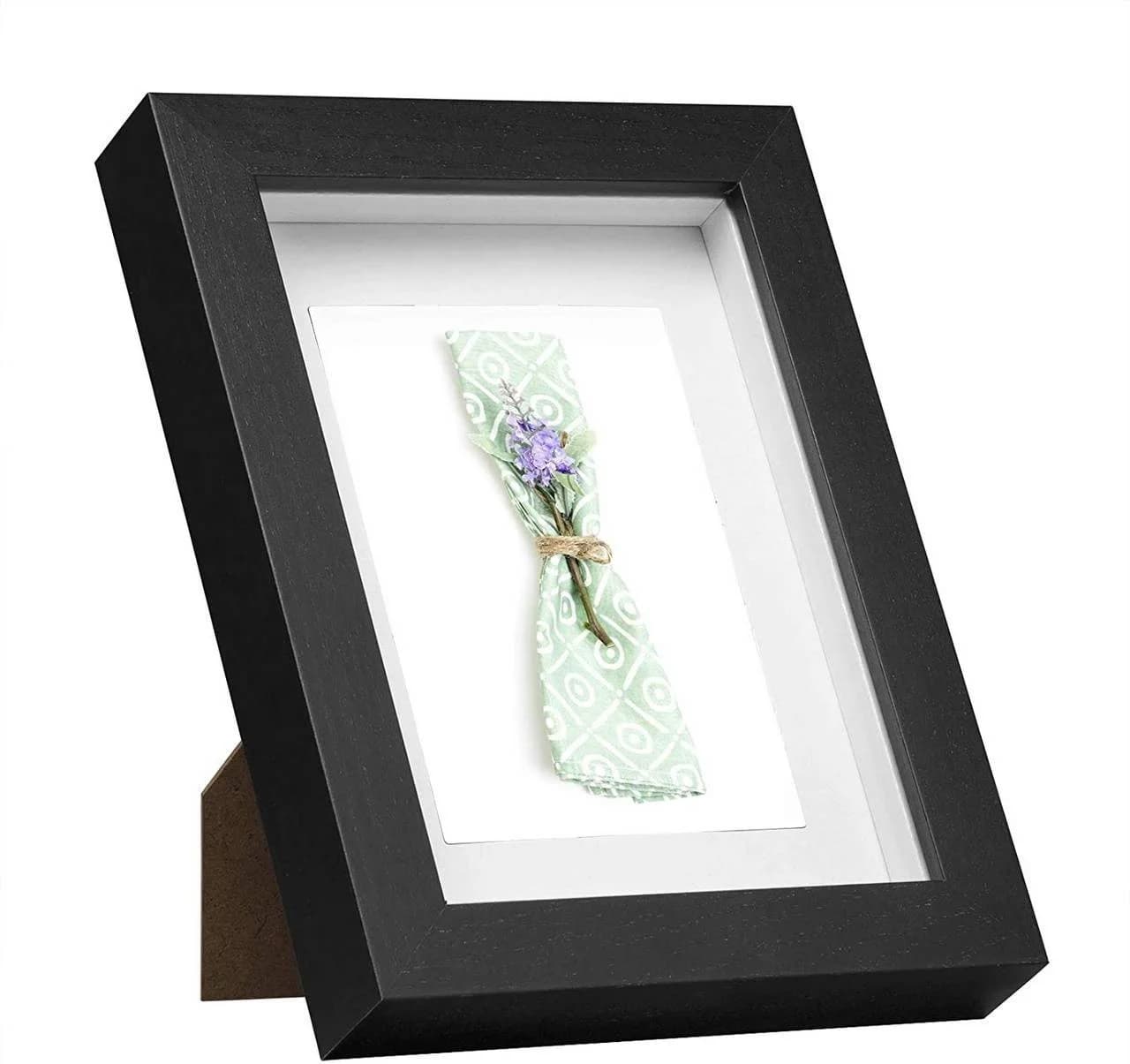 EUGAD Bilderrahmen Holz mit Glas und Passepartout - Bild 2