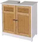 EUGAD Waschbeckenunterschrank 2 Türen Weiß MDF Bild 2