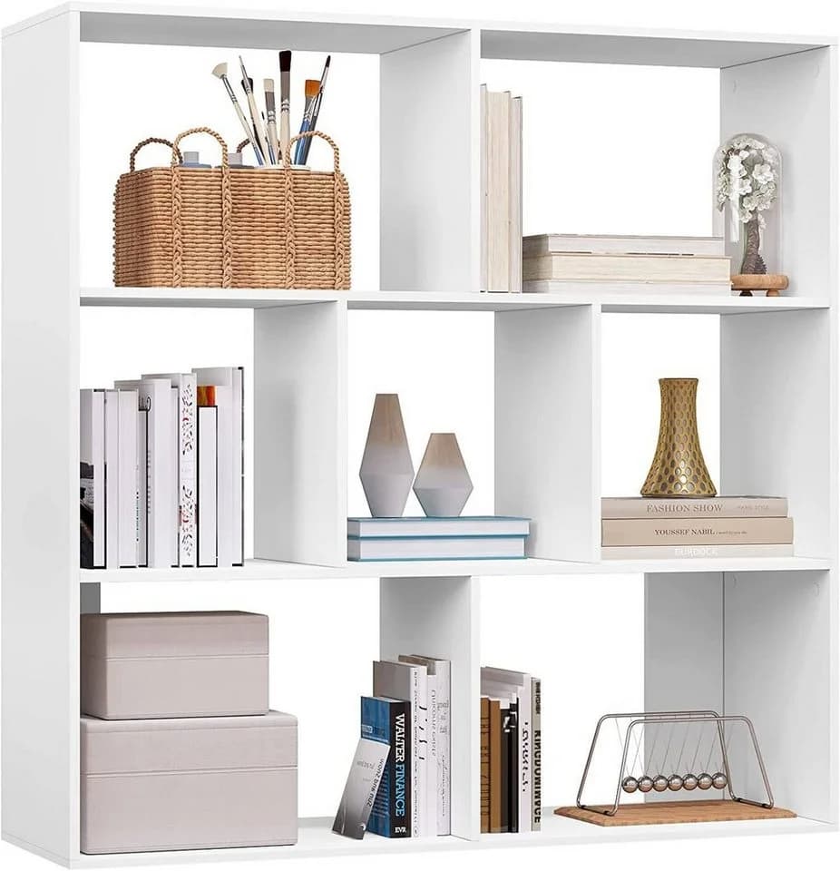EUGAD Bücherregal 7 Fächer Weiß Modern - Bild 2