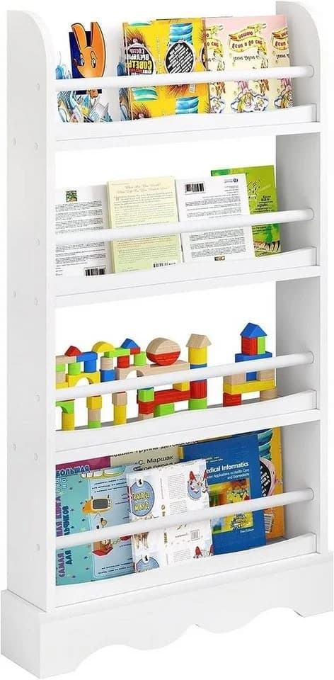 EUGAD Kinderbücherregal 4 Ebenen Weiß - Bild 2