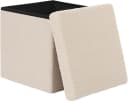 EUGAD Sitzhocker Faltbarer Hocker Stauraum Teddyfleece Bild 2