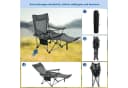 EUGAD Angelstuhl Klappstuhl Campingstuhl Grau Schwarz Blau Bild 5