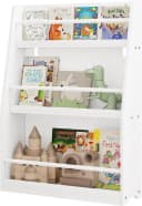 EUGAD Kinderregal Weiß 3 Fächer MDF Kiefernholz Bild 2