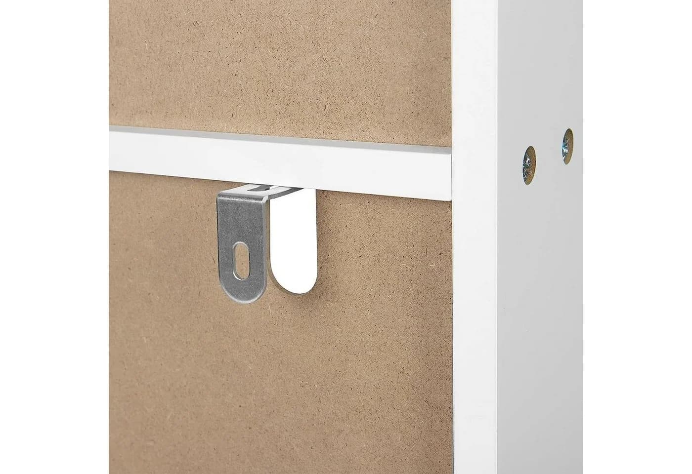 EUGAD Kinderregal Weiß 3 Fächer MDF Kiefernholz - Bild 5