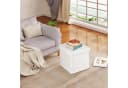 EUGAD Sitzhocker mit Stauraum Faltbar Teddyfleece Bild 1