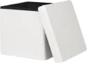 EUGAD Sitzhocker mit Stauraum Faltbar Teddyfleece Bild 2