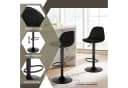 EUGAD Barhocker 2er Set höhenverstellbar mit Samtbezug und Rückenlehne Bild 4