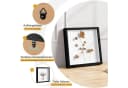 EUGAD 3D-Bilderrahmen Schwarz/Weiß quadratisch aus MDF Bild 5