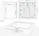 EUGAD 3D-Bilderrahmen Weiß/Schwarz MDF-Holzrahmen Bild 3