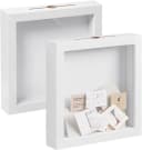 EUGAD 3D-Bilderrahmen Set 2 St. Weiß/Schwarz MDF-Holz Bild 2