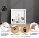 EUGAD 3D-Bilderrahmen Set 2 St. Weiß/Schwarz MDF-Holz Bild 5