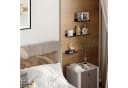 EUGAD Wandregal Set 3-tlg. Schwarz Metall Schwebend Bild 1