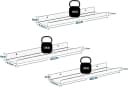 EUGAD Wandregal Set 3-tlg. Schwarz Metall Industrie-Design Bild 3