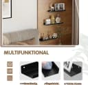 EUGAD Wandregal Set 3-tlg. Schwarz Metall Industrie-Design Bild 5