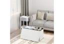 EUGAD Sitzhocker Faltbar mit Stauraum 80L Weiß Grau Beige Bild 1