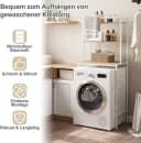 EUGAD Mehrzweckregal WC Regal Metall Holzwerkstoff Bild 4