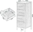 EUGAD Badmöbel-Set, 3-St, Badschrank mit 2 Spiegeln, Beistellschrank mit 4 Schubladen Bild 4