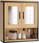 EUGAD Badmöbel-Set, 3-St, Badschrank mit 2 Spiegeln, Beistellschrank mit 4 Schubladen Bild 5