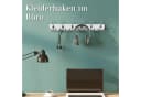 EUGAD Garderobenhaken Wand 6-fach Weiß Silber Bild 5