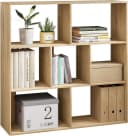EUGAD Bücherregal 7 Fächer Weiß Modern Raumteiler Bild 2