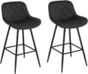 Moderner Barhocker aus Samt und Metall Bild 2