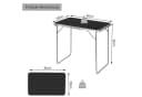 EUGAD Gartentisch Klapptisch Balkon MDF Metall Bild 3