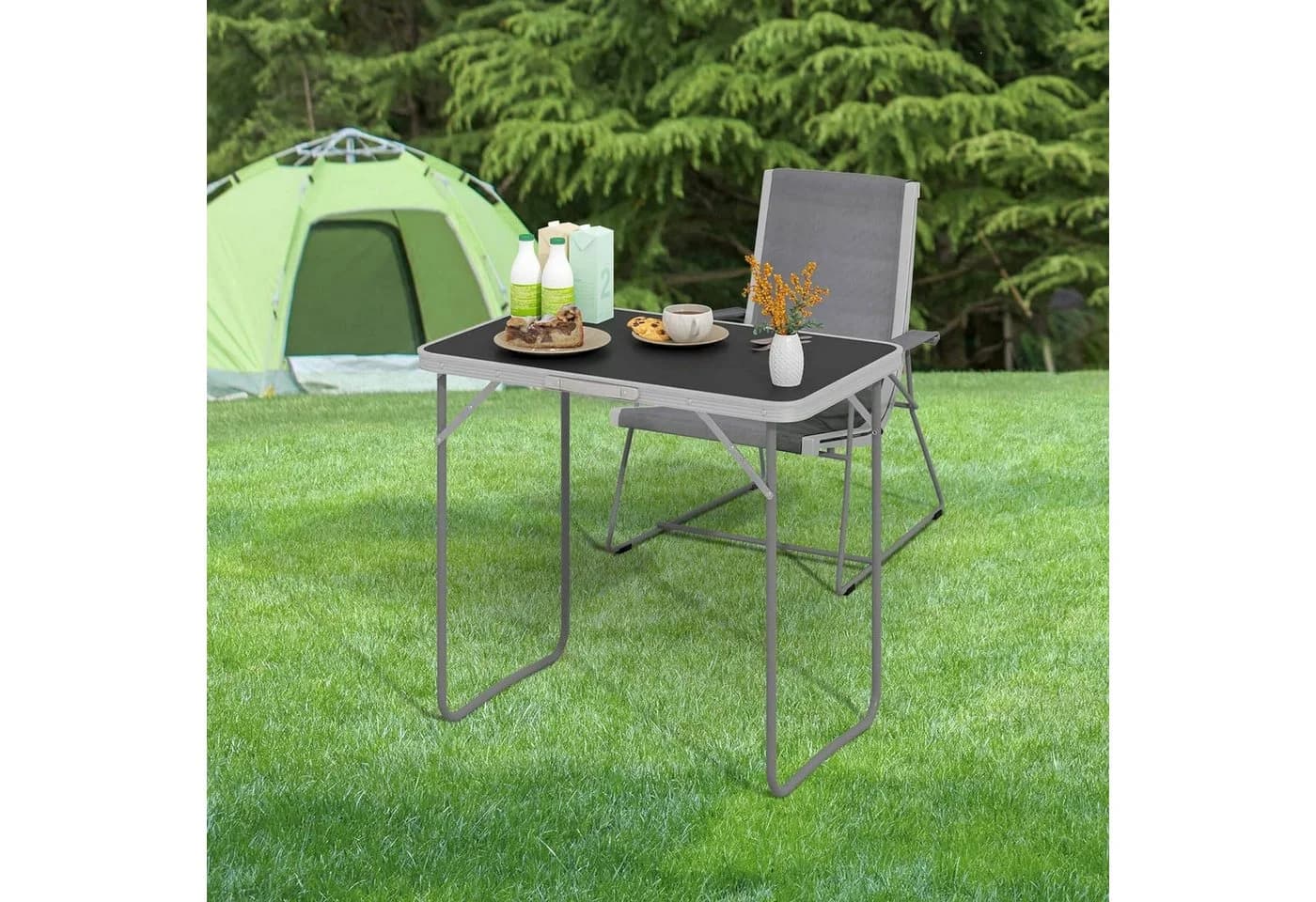 EUGAD Gartentisch Klapptisch Balkon MDF Metall - Bild 4
