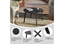 EUGAD Beistelltisch rund Schwarz Industrial Design Bild 5