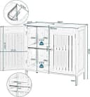 EUGAD Badmöbel-Set 2-St. Badezimmerschrank mit Spiegelschrank Bambus Bild 4