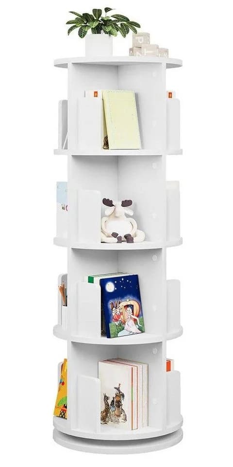 EUGAD Bücherregal 4 Ebenen 16 Fächer Weiß Standregal - Bild 2