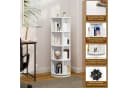 EUGAD Bücherregal 4 Ebenen 16 Fächer Weiß Standregal Bild 5