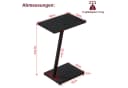 EUGAD Beistelltisch C-Form Couchtisch mit Metallgestell Bild 3