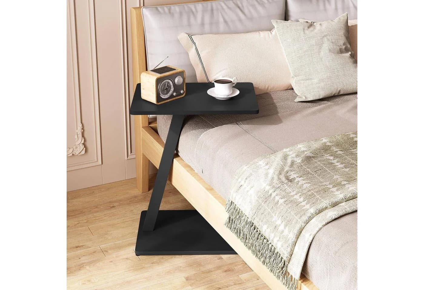 EUGAD Beistelltisch C-Form Couchtisch mit Metallgestell - Bild 4