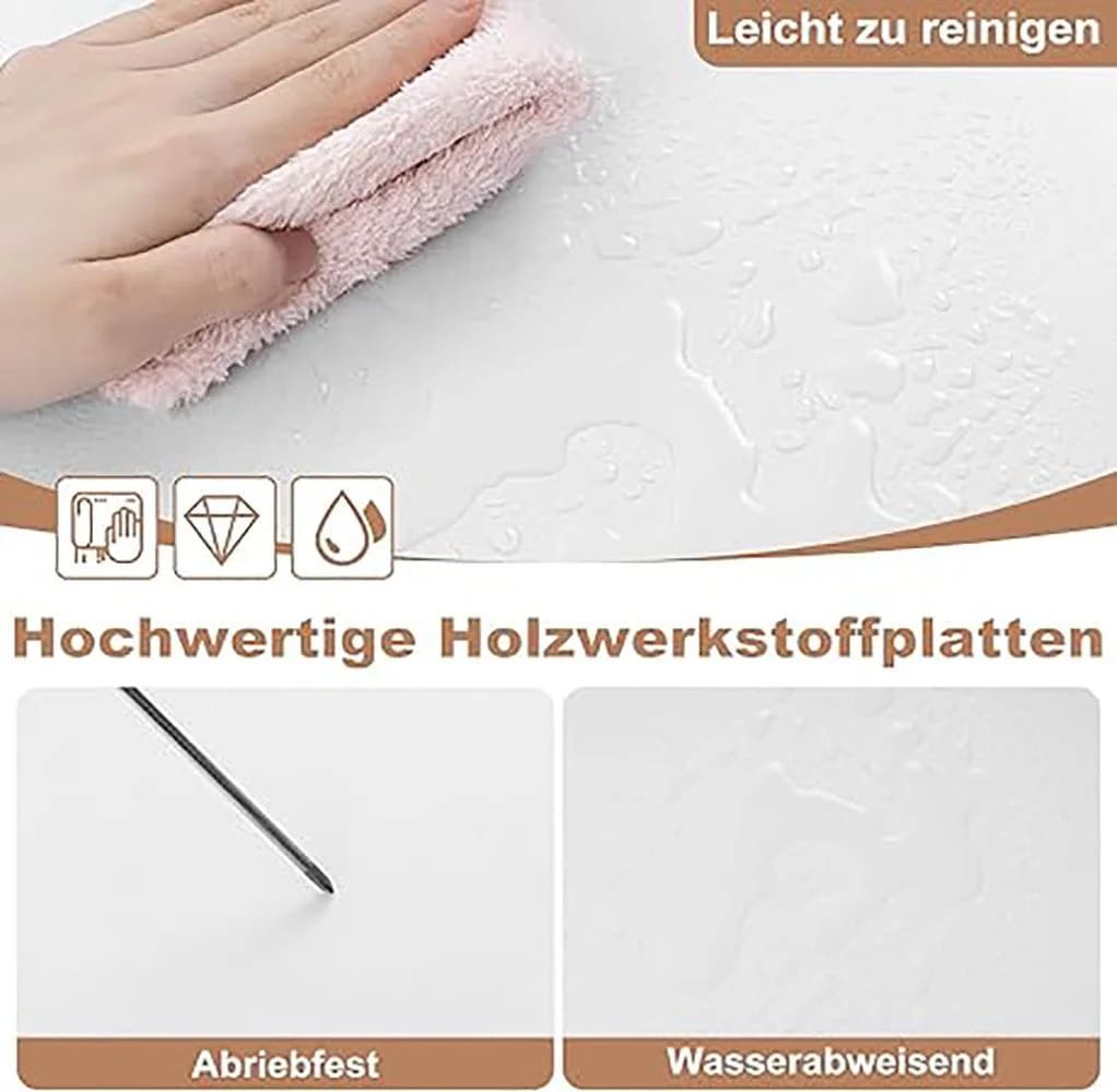 EUGAD Bücherregal 4 Ebenen 12 Fächer Weiß Skandinavisch - Bild 5