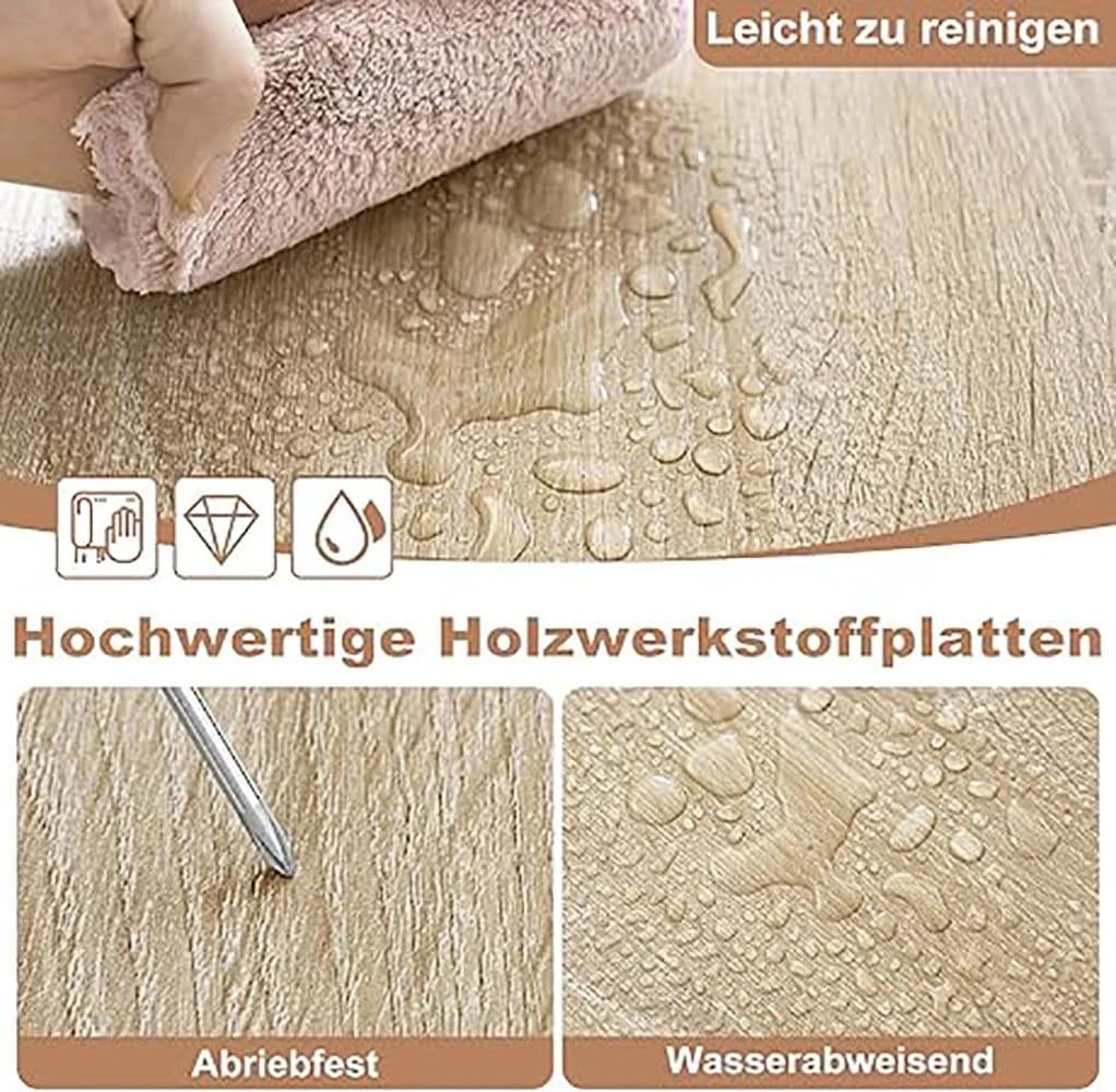 EUGAD Bücherregal 4 Ebenen 12 Fächer Weiß/Helleiche - Bild 5